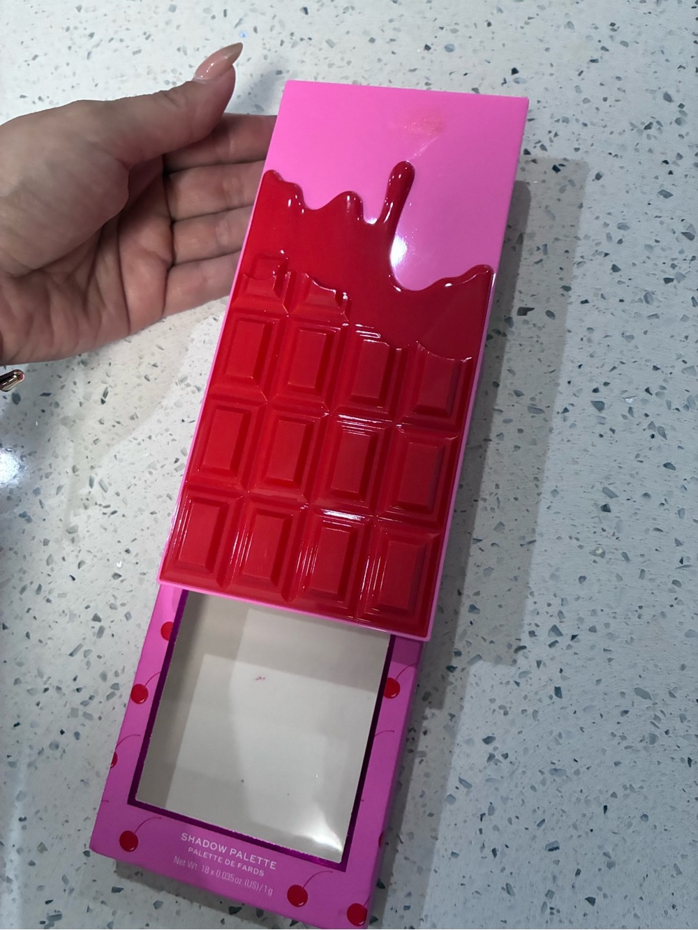 Pink & Red Chocolate Bar Inspired Eyeshadow Palette